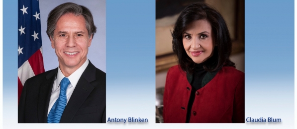 Canciller Claudia Blum conversó con el Secretario de Estado de Estados Unidos, Antony Blinken