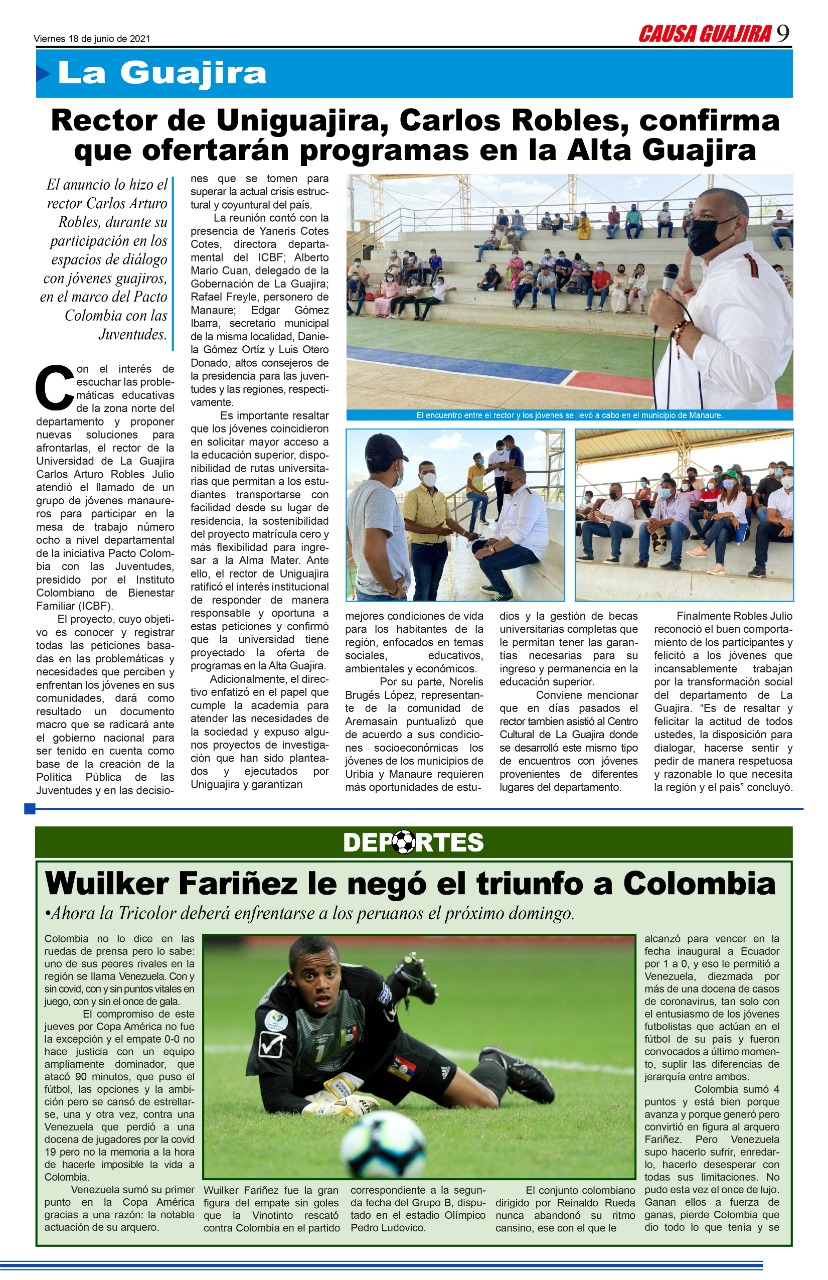 Nuestra Edición De Hoy Viernes 18062021 Causa Guajira 