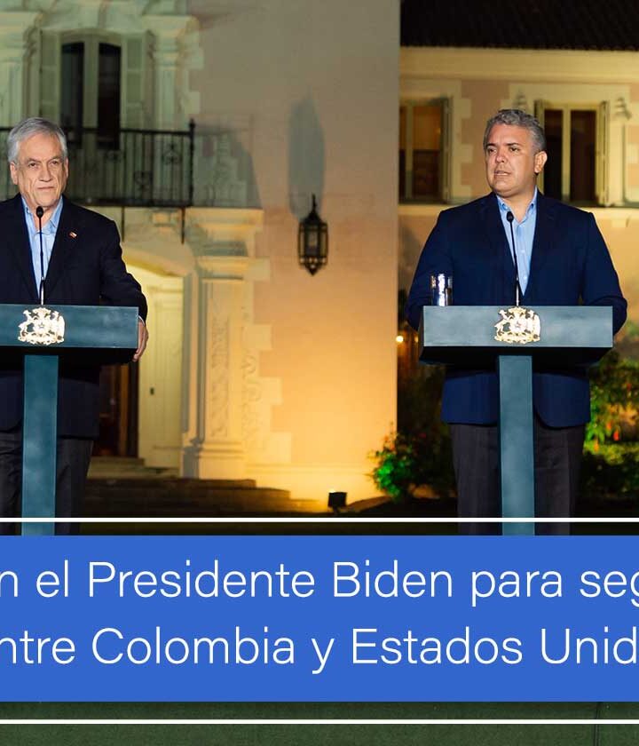 Trabajaremos con el Presidente Biden para seguir fortaleciendo relación entre Colombia y Estados Unidos: Duque
