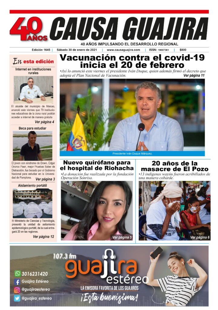 Nuestra edición de hoy sábado 30/01/2021