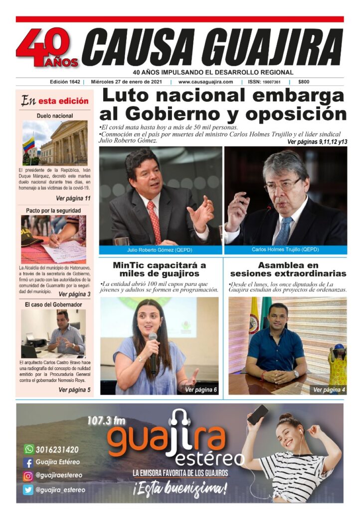 Nuestra edición de hoy miércoles 27/01/2021