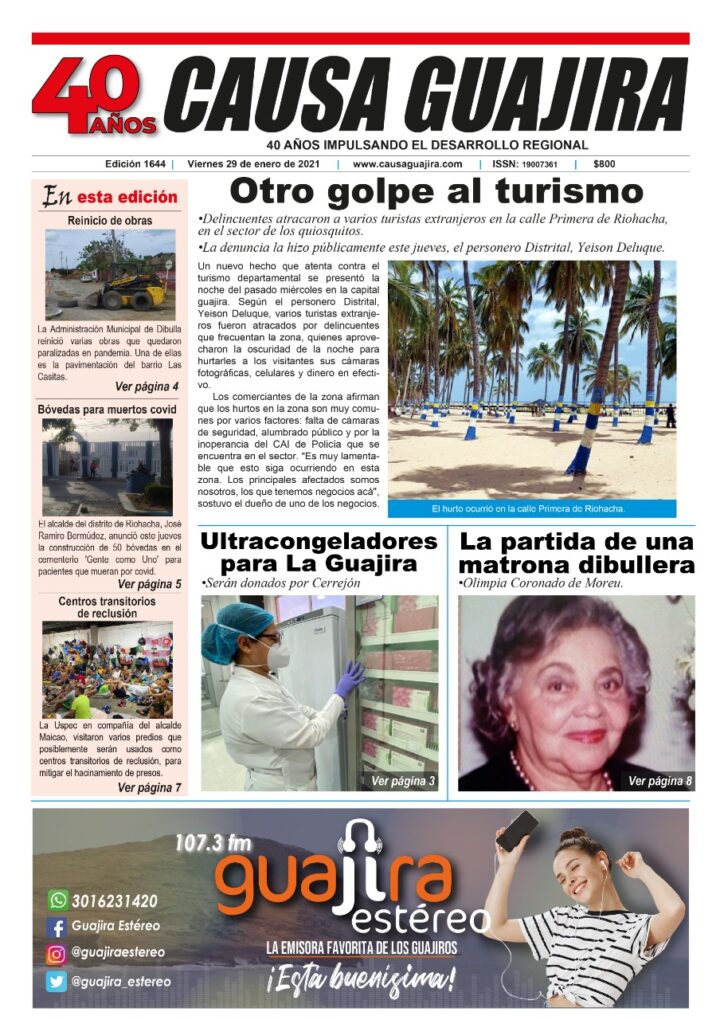 Nuestra edición de hoy viernes 29/01/2021