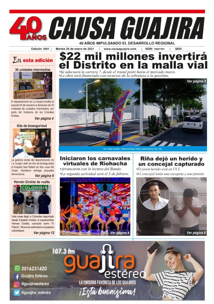 Nuestra edición de hoy martes 26/01/2021