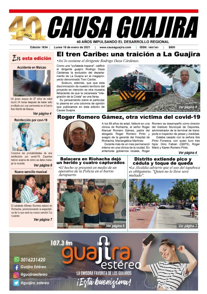Nuestra edición de hoy lunes 18/01/2021