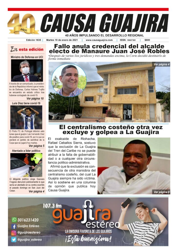 Nuestra edición de hoy martes 19/01/2021