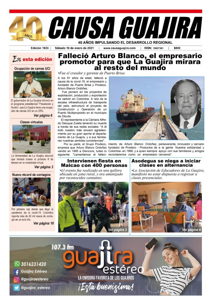 Nuestra edición de hoy sábado 16/01/2021