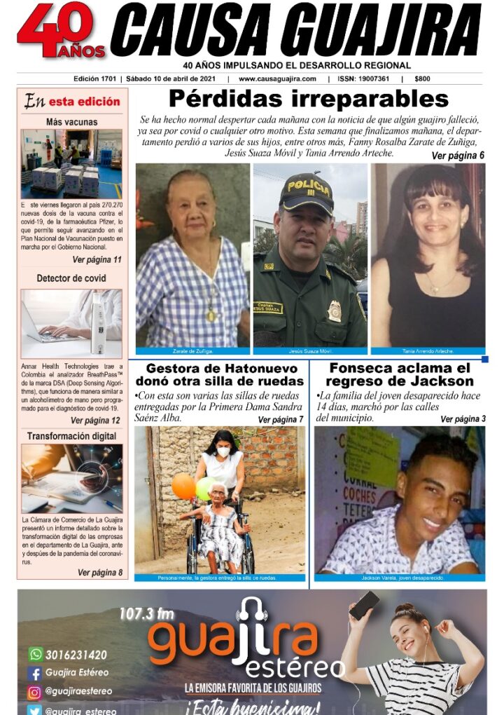 Nuestra edición de hoy sábado 10/04/2021