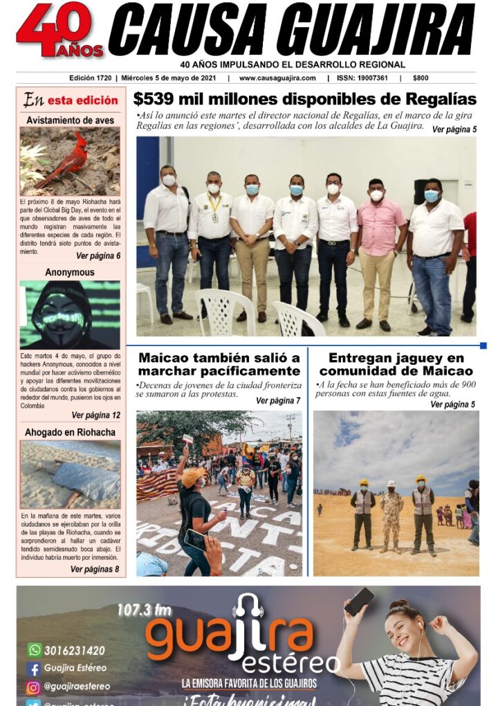 Nuestra edición de hoy miércoles 5/05/2021