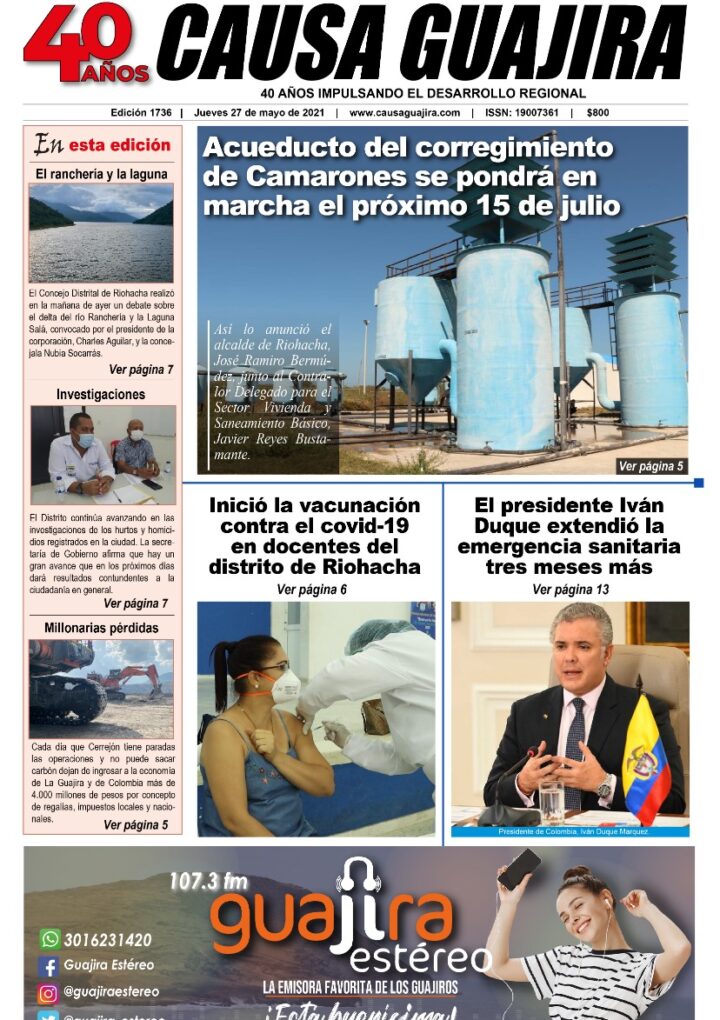 Nuestra edición de hoy jueves 27/05/2021