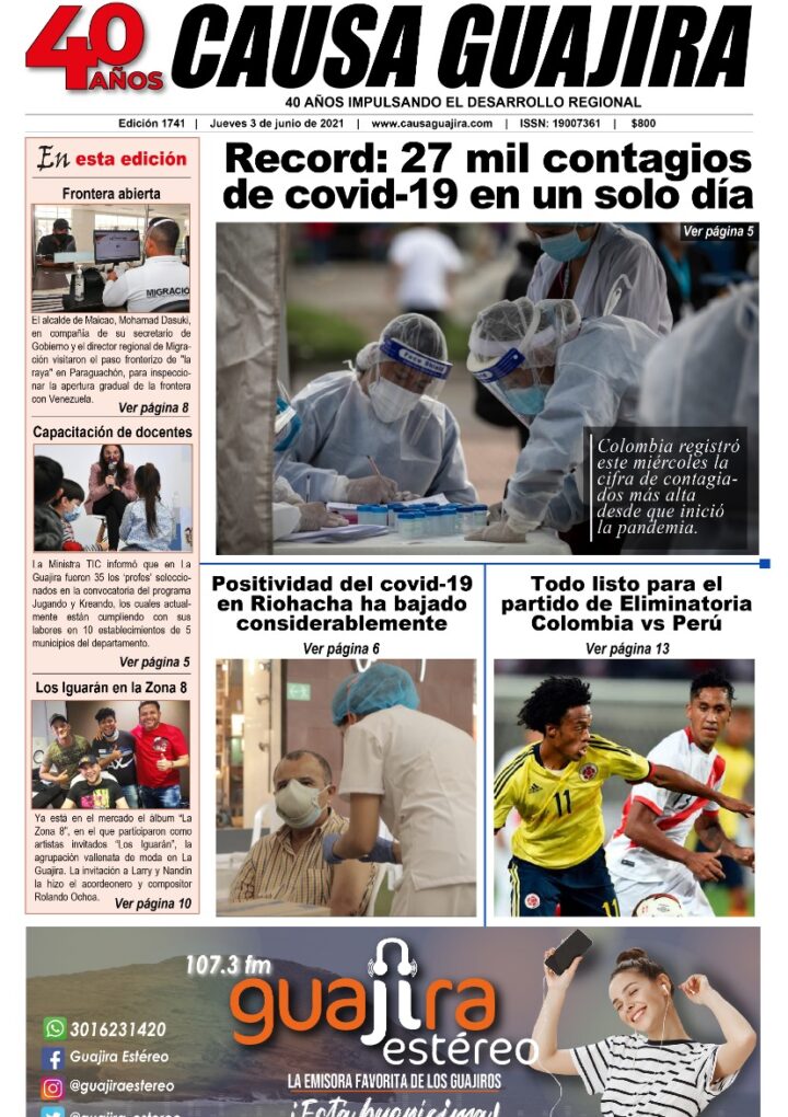 Nuestra edición de hoy jueves 3/06/2021