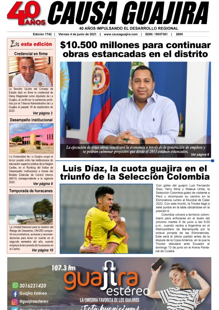 Nuestra edición de hoy viernes 4/06/2021