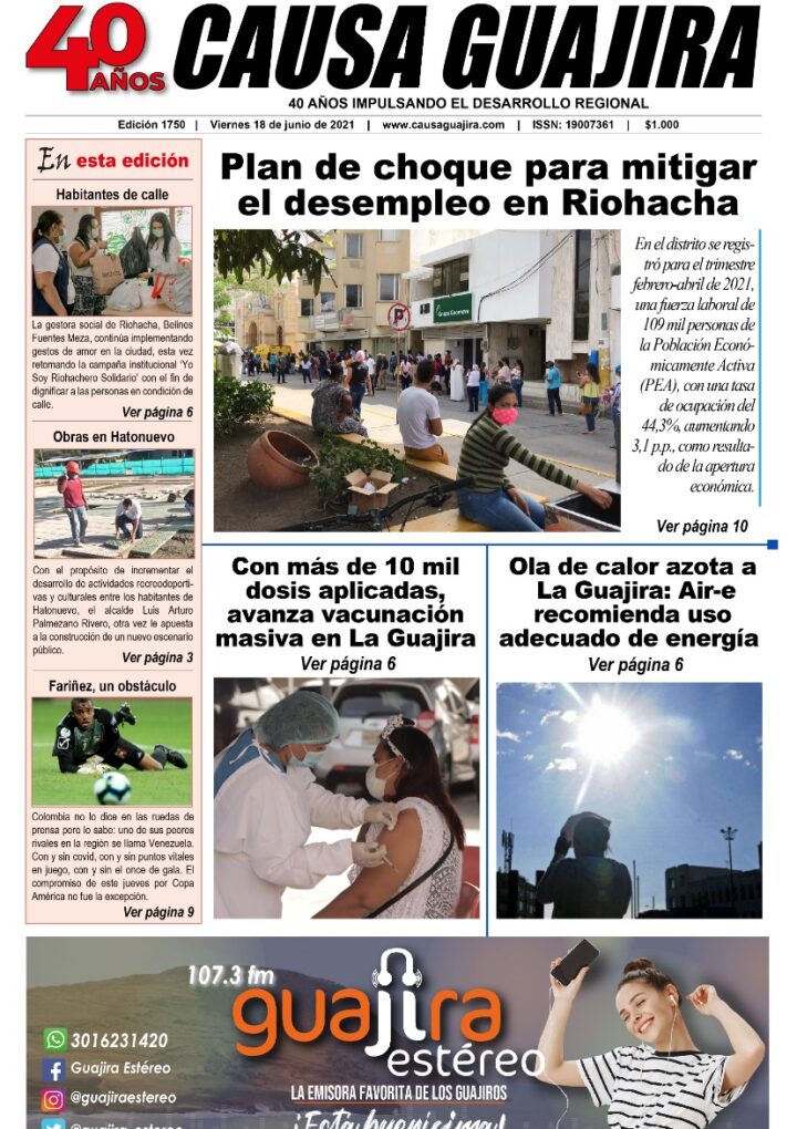 Nuestra edición de hoy viernes 18/06/2021