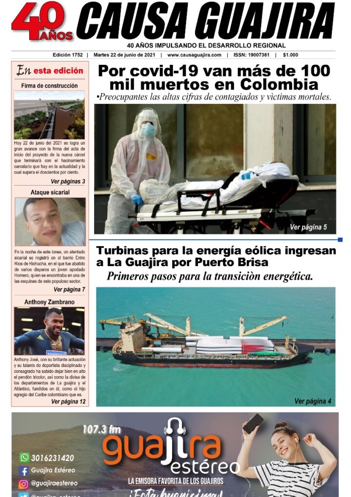 Nuestra edición de hoy martes 22/06/2021