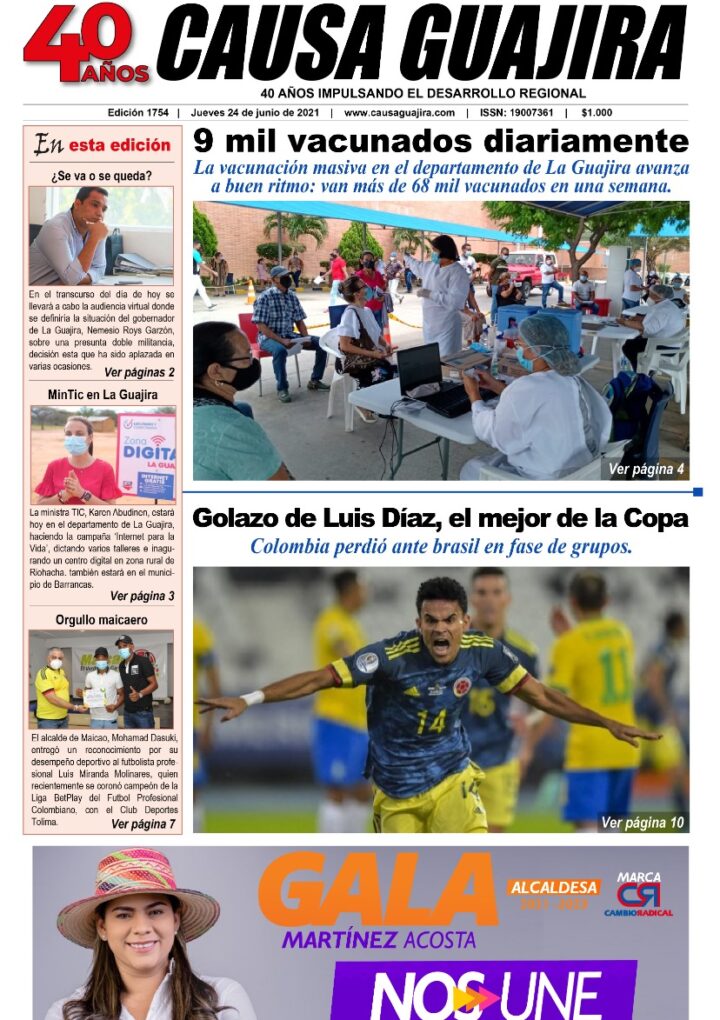 Nuestra edición de hoy jueves 24/06/2021