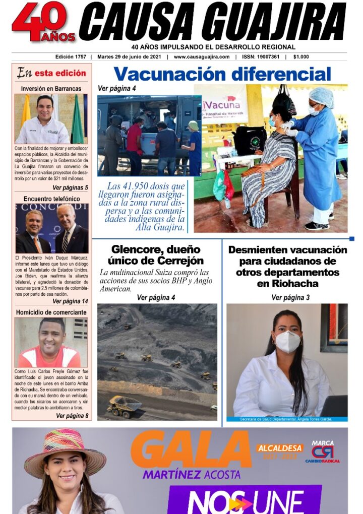 Nuestra edición de hoy martes 29/06/2021