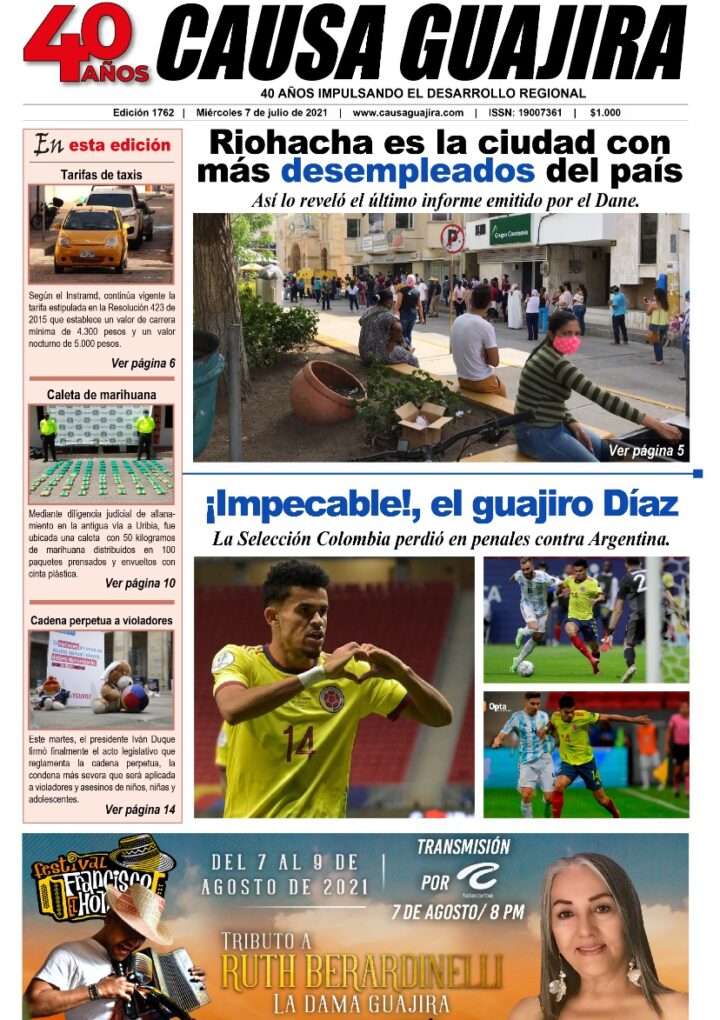 Nuestra edición de hoy miércoles 7/07/2021