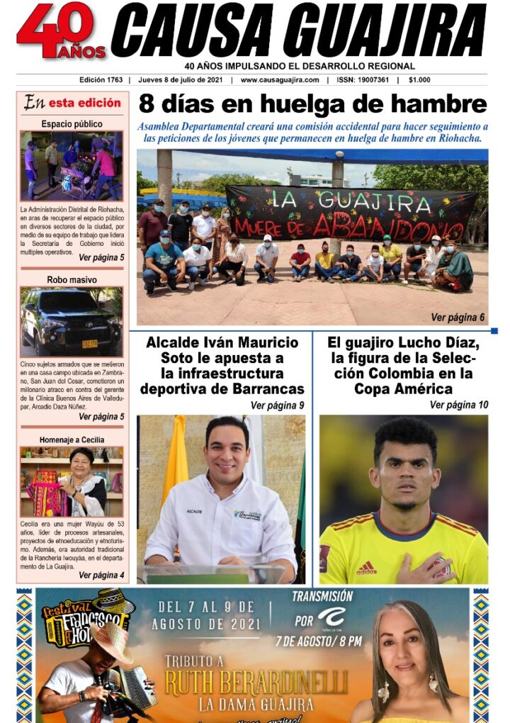 Nuestra edición de hoy jueves 8/07/2021
