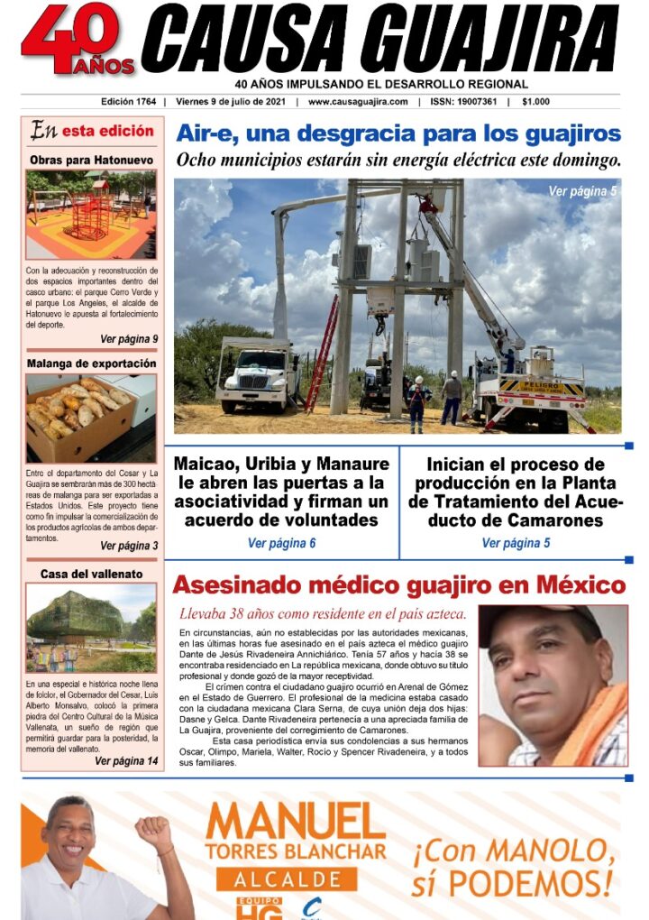 Nuestra edición de hoy viernes 09/07/2021