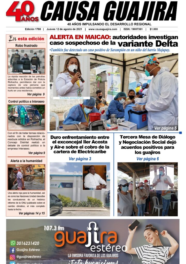 Nuestra edición de hoy jueves 12/08/2021