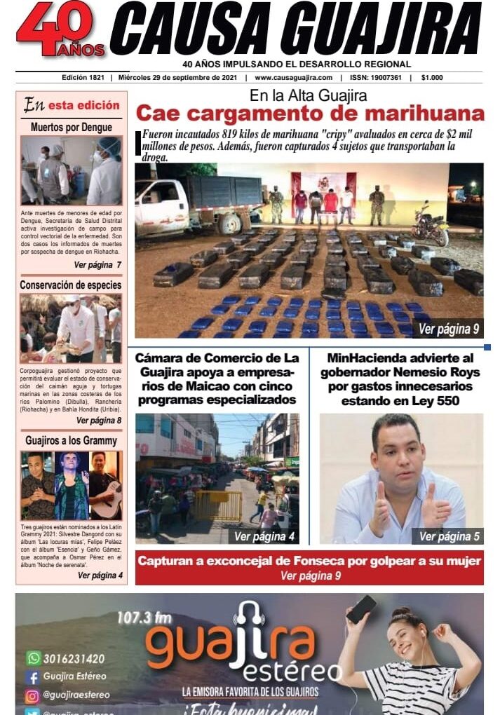 Nuestra edición de hoy miércoles 29/09/2021