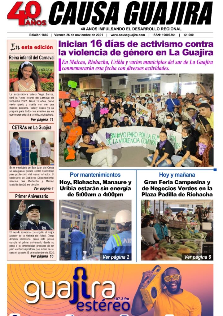 Nuestra edición de hoy viernes 26/11/2021