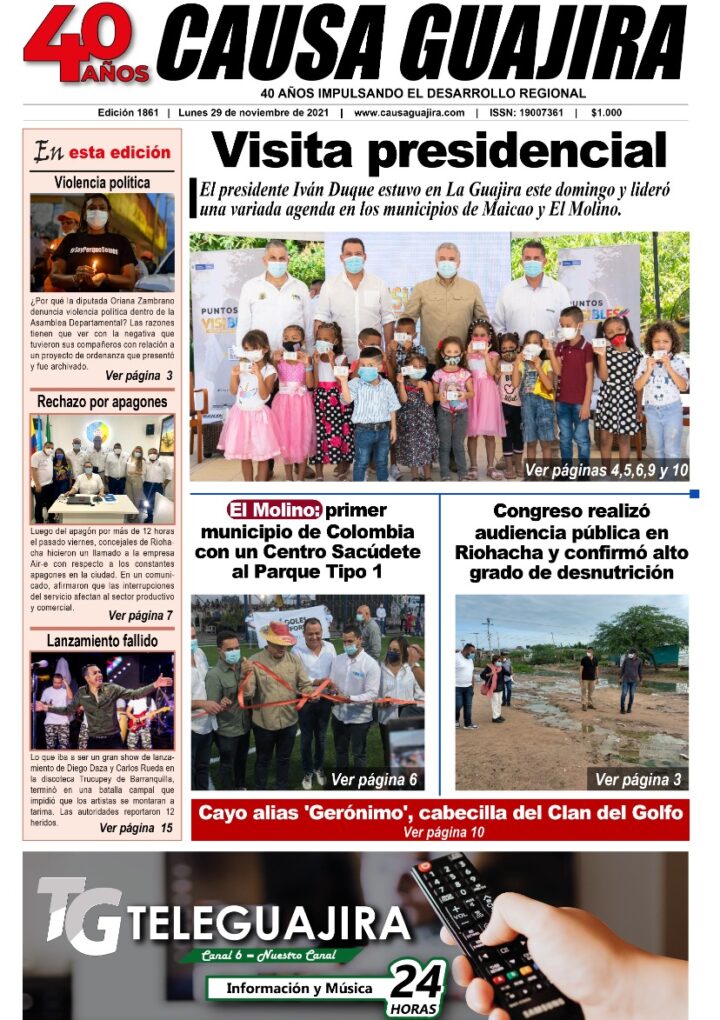 Nuestra edición de hoy lunes 29/11/2021