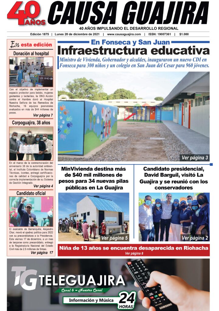 Nuestra edición de hoy lunes 20/12/2021
