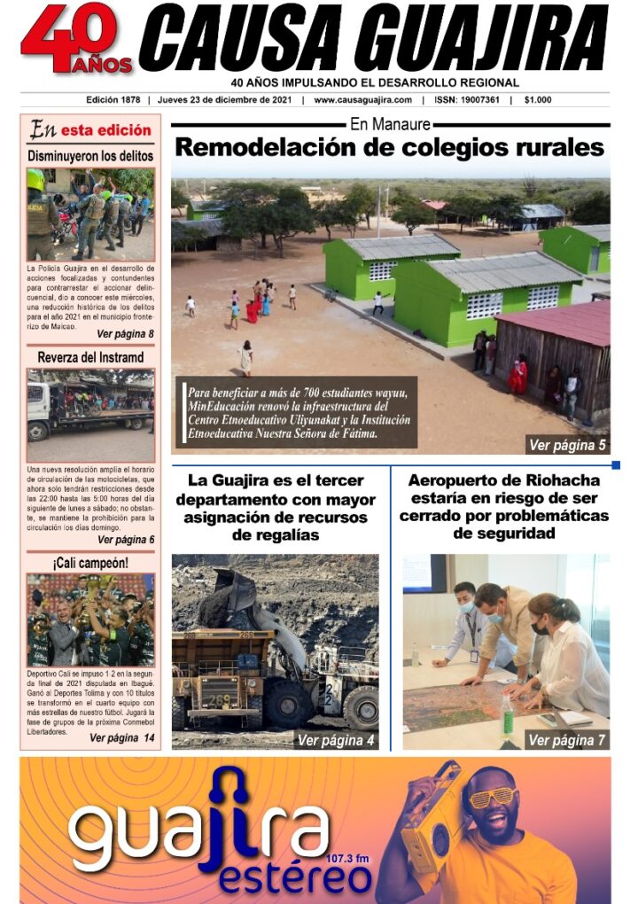 Nuestra edición de hoy jueves 23/12/2021