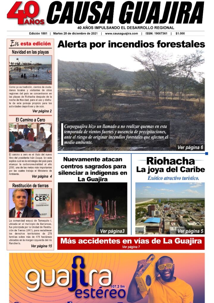 Nuestra edición de hoy martes 28/12/2021