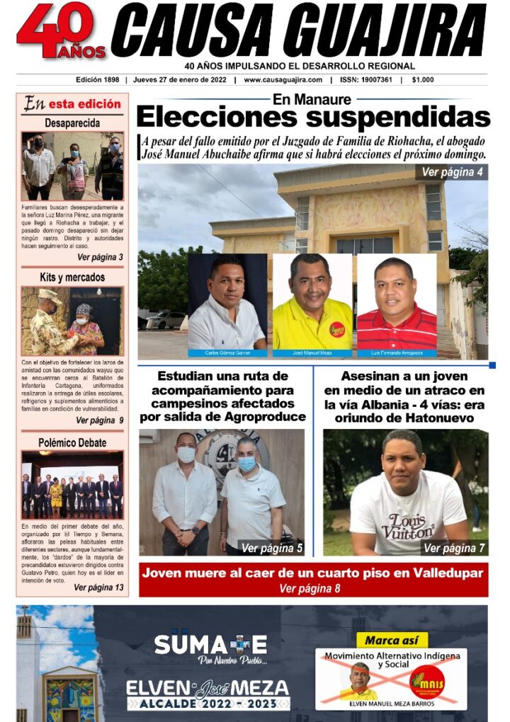 Nuestra edición de hoy jueves 27/01/2022
