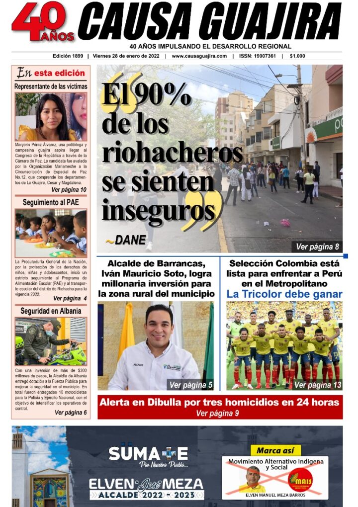 Nuestra edición de hoy viernes 28/01/2022