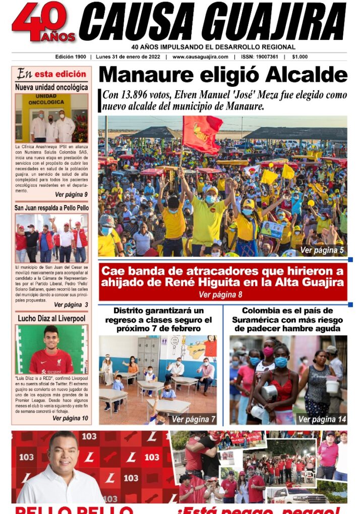 Nuestra edición de hoy lunes 31/01/2022