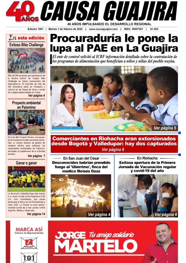 Nuestra edición de hoy martes 1/02/2022
