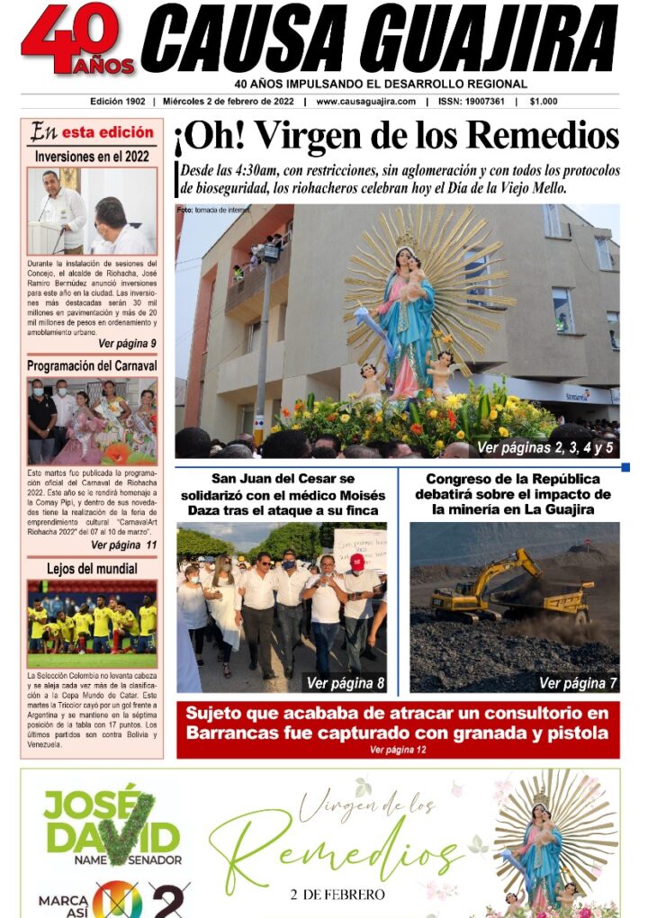 Nuestra edición de hoy miércoles 2/02/2022