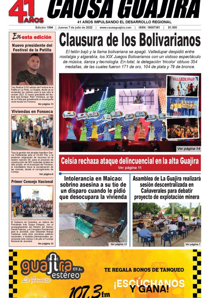 Nuestra edición de hoy jueves 7/07/2022