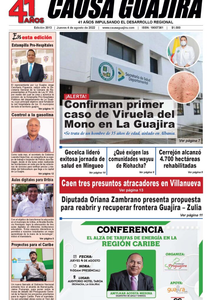 Nuestra edición de hoy jueves 4 de agosto de 2022