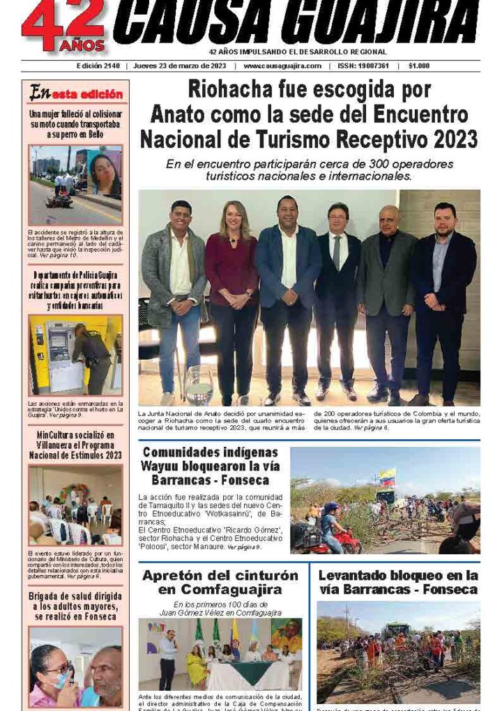Nuestra edición de hoy jueves 23 de marzo de 2023