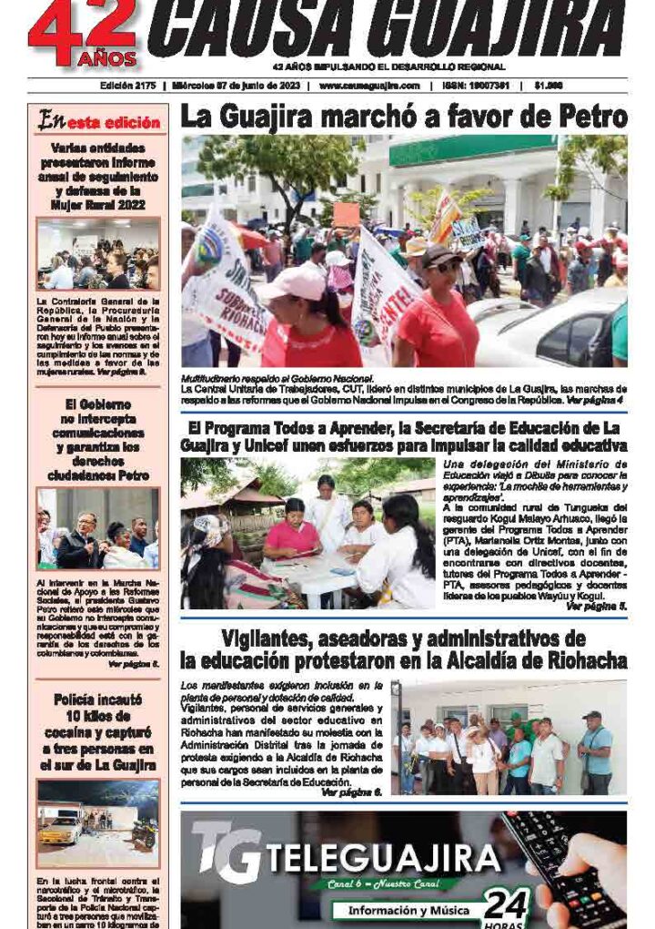 Nuestra edición de hoy jueves 8 de junio de 2023
