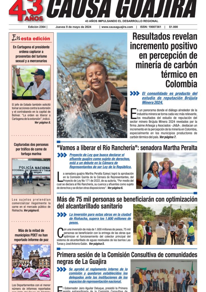 Nuestra edición de hoy jueves 9 de mayo de 2024